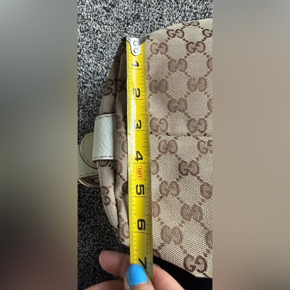 Gucci vintage GG canvas bamboo bar tote - Picture 7 of 16